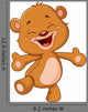 Cheerful Teddy Bear Wall Decal