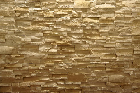 Jagged Stone Brick Wall - Wall Decal