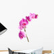 Pink Flowers Orchid White Wall Decal