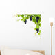 Collage Vine Leaves And Grapes Wall Decal