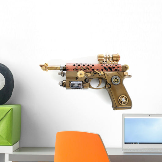 Steampunk Hand Cannon Wall Decal