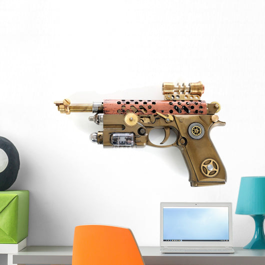 Steampunk Hand Cannon Wall Decal