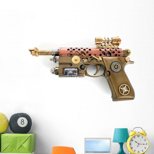 Steampunk Hand Cannon Wall Decal