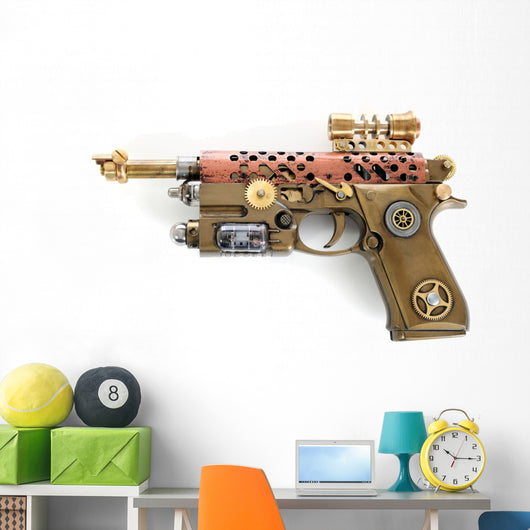 Steampunk Hand Cannon Wall Decal