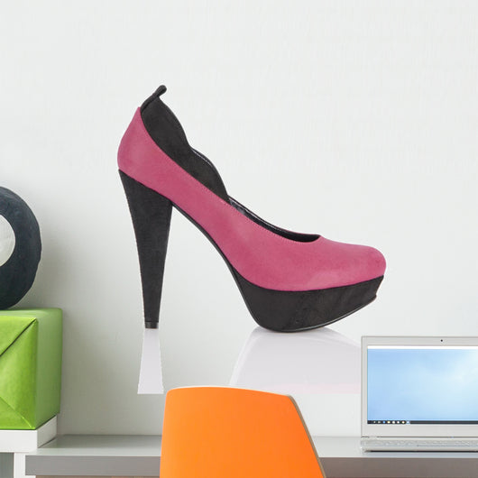 Pink Shoe Wall Decal
