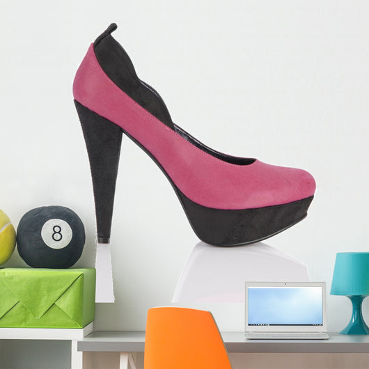 Pink Shoe Wall Decal