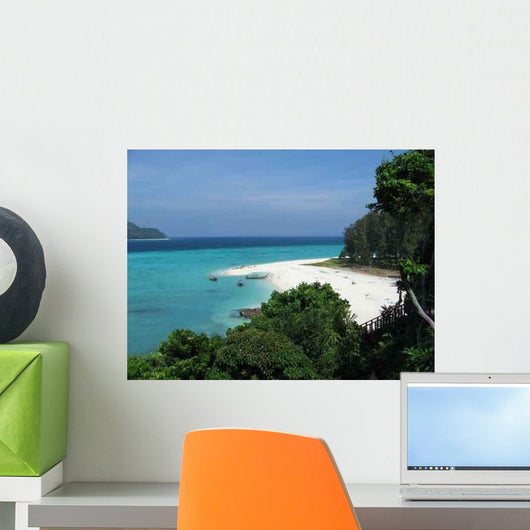 Down Sandy Beach Ko Wall Decal
