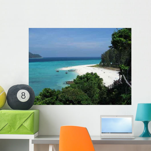 Down Sandy Beach Ko Wall Decal