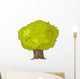 Bushy Green Tree Illustration Wall Decal