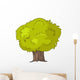 Bushy Green Tree Illustration Wall Decal