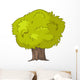 Bushy Green Tree Illustration Wall Decal