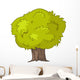 Bushy Green Tree Illustration Wall Decal