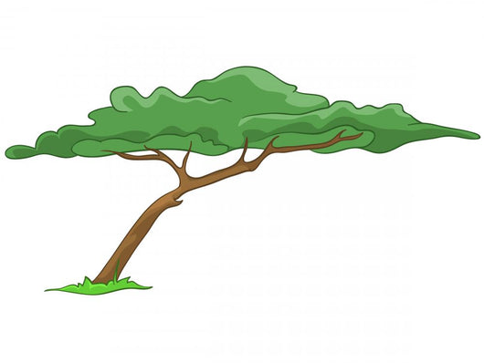 Cartoon Tree Wall Decal