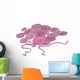 Cartoon Pink Alga Wall Decal