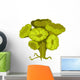Cartoon Green Flower Alga Wall Decal