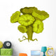 Cartoon Green Flower Alga Wall Decal