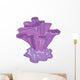 Cartoon Purple Ridge Alga Wall Decal