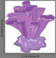 Cartoon Purple Ridge Alga Wall Decal