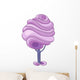 Purple Swirl Tree Illustration Wall Decal