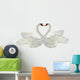 Two Swans Wall Decal
