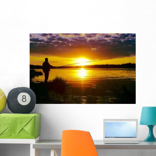 Single Man Quiet River Wall Decal