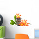 Zen Stones With Flowers Wall Decal