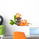 Zen Stones With Flowers Wall Decal