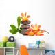 Zen Stones With Flowers Wall Decal