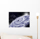 Black Hole with White Cloud Illustration Wall Decal