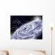 Black Hole with White Cloud Illustration Wall Decal