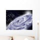 Black Hole with White Cloud Illustration Wall Decal