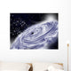 Black Hole with White Cloud Illustration Wall Decal