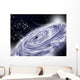 Black Hole with White Cloud Illustration Wall Decal