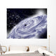 Black Hole with White Cloud Illustration Wall Decal