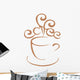 Coffee Mug Illustration Wall Decal