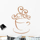 Coffee Mug Illustration Wall Decal