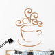 Coffee Mug Illustration Wall Decal