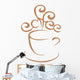 Coffee Mug Illustration Wall Decal