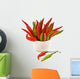 Red Green Chili Peppers Wall Decal