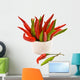Red Green Chili Peppers Wall Decal
