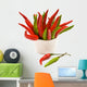 Red Green Chili Peppers Wall Decal
