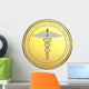 Coin With Image Caduceus Wall Decal
