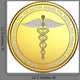 Coin With Image Caduceus Wall Decal