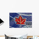 Mosaic Tile Maple Leaf Wall Decal