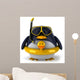 CG Penguin in a Duck Float Ring Wall Decal
