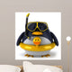 CG Penguin in a Duck Float Ring Wall Decal