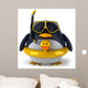 CG Penguin in a Duck Float Ring Wall Decal