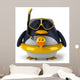 CG Penguin in a Duck Float Ring Wall Decal