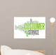 Word Cloud Customer Service Wall Decal