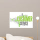 Word Cloud Customer Service Wall Decal